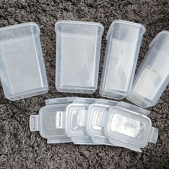 Vtopmart. Clear Plastic Storage Containers Set Of 4 (1.8 Qt. - Picture 2 of 6